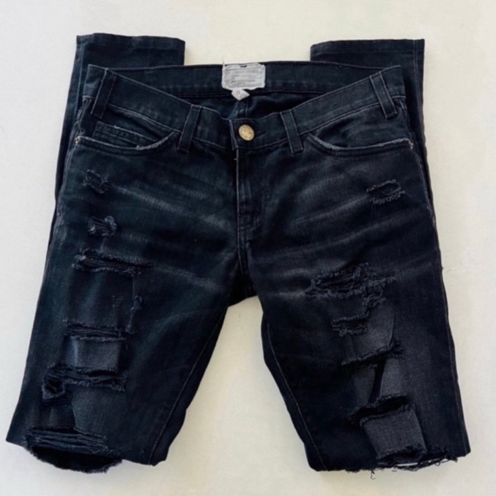 Current/Elliott Stiletto Distressed Skinny Jeans 27